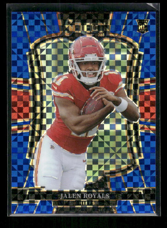Jalen Royals - 2025 Select Football - Premier Level Blue Checker /175 - Rookie