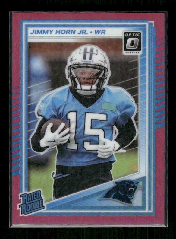 Jimmy Horn Jr. - 2025 Optic Football - Pink Prizm - Rated Rookie