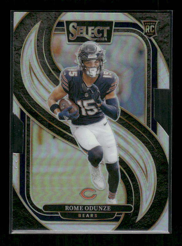 Rome Odunze - 2024 Select Football - Premier Silver Die Cut - Rookie