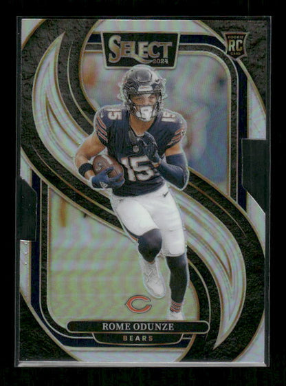 Rome Odunze - 2024 Select Football - Premier Silver Die Cut - Rookie