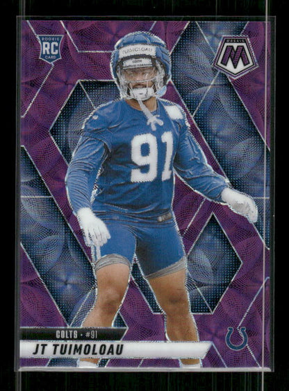 JT Tuimoloau - 2025 Mosaic Football - Purple Scope - Rookie
