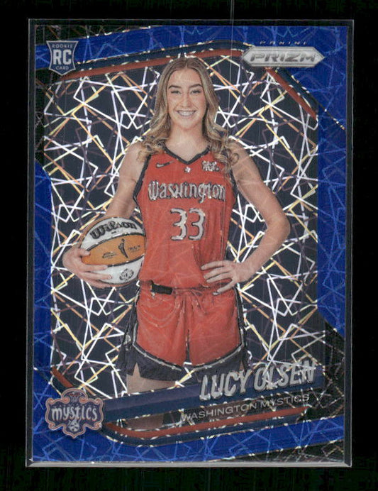 Lucy Olsen - 2025 Prizm WNBA - Blue Velocity - Rookie Variation