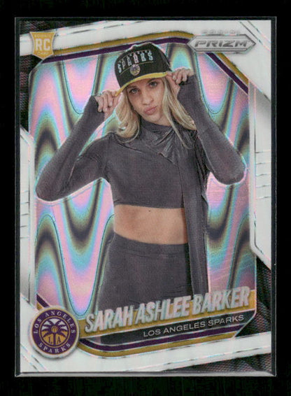 Sarah Ashlee Barker - 2025 Prizm WNBA - White Seismic - Rookie Variation