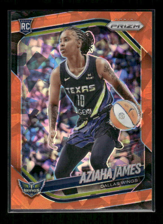Aziaha James - 2025 Prizm WNBA - Orange Ice - Rookie