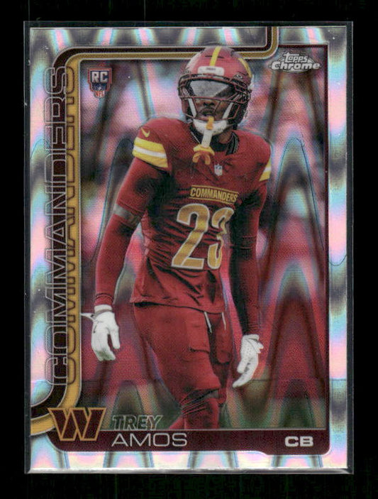 Trey Amos - 2025 Topps Chrome Football - Raywave - Rookie