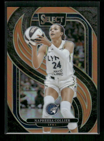 Napheesa Collier - 2025 Select WNBA - Premier Orange Prizm /125