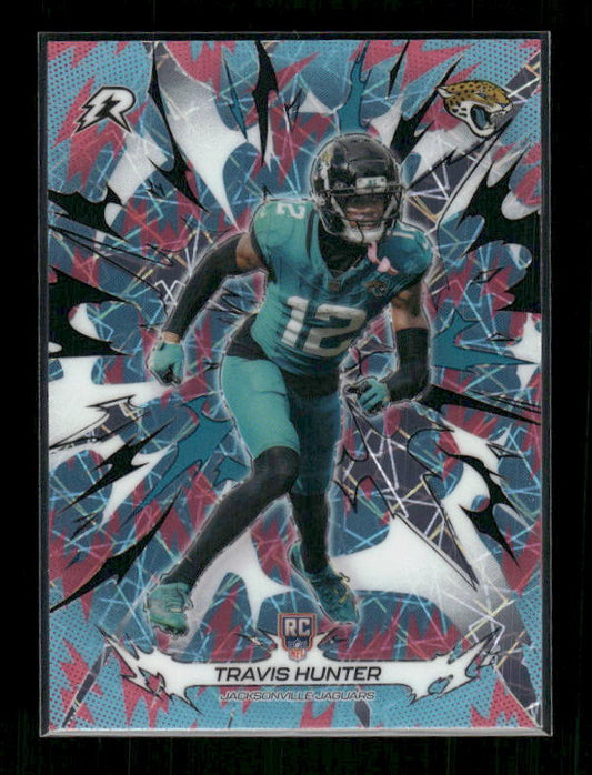 Travis Hunter - 2025 Resurgence Football - Sky Blue & Pink Shock - Rookie