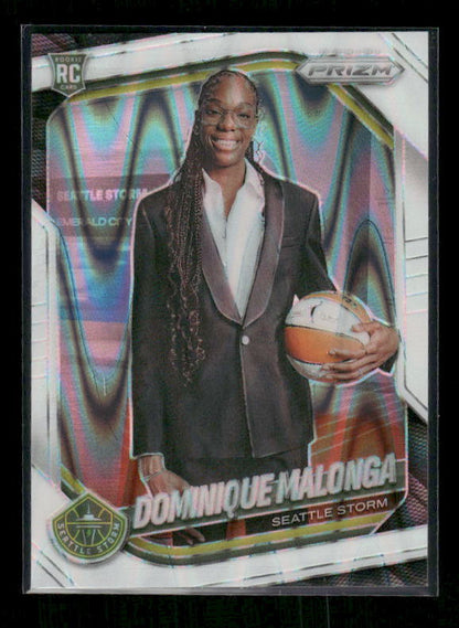 Dominique Malonga - 2025 Prizm WNBA - White Seismic - Rookie Variation