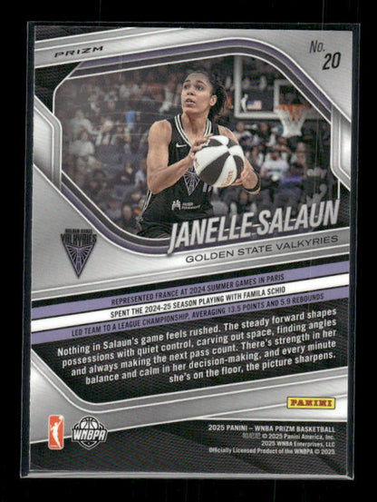 Janelle Salaun - 2025 Prizm WNBA - White Seismic - Rookie
