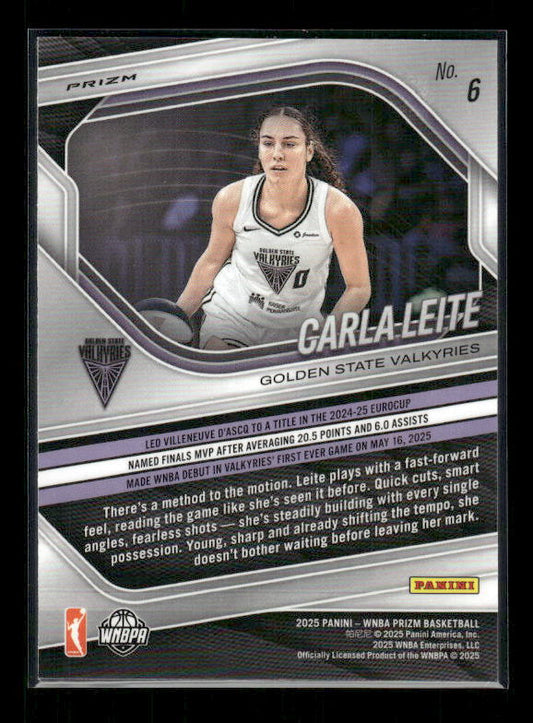 Carla Leite - 2025 Prizm WNBA - White Seismic - Rookie