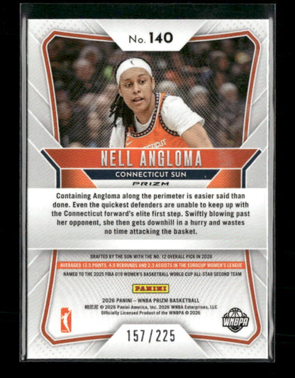 Nell Angloma - 2026 Prizm WNBA - Lime Green Prizm /225 - Rookie