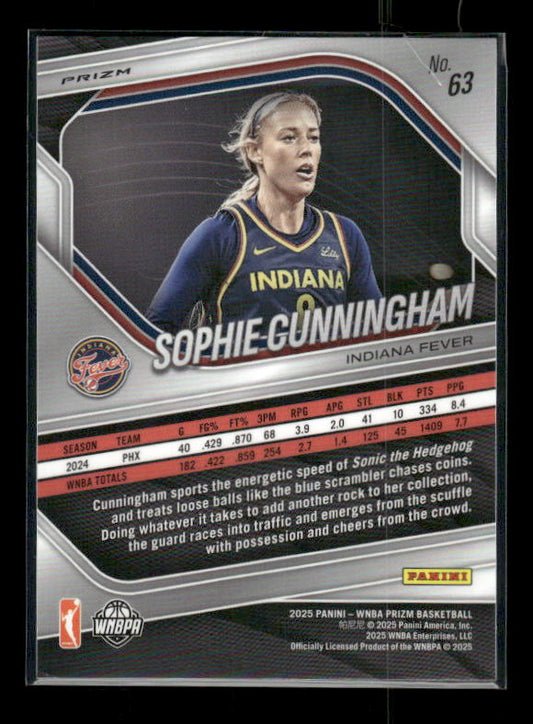 Sophie Cunningham - 2025 Prizm WNBA - White Seismic