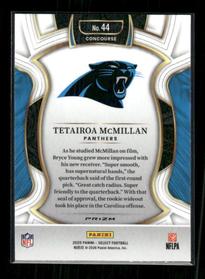 Tetairoa McMillan - 2025 Select Football - Red & Blue Shock - Rookie