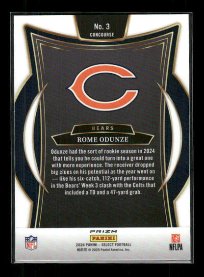 Rome Odunze - 2024 Select Football - Red & Black Shock - Rookie