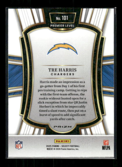 Tre Harris - 2025 Select Football - Premier Silver Prizm - Rookie