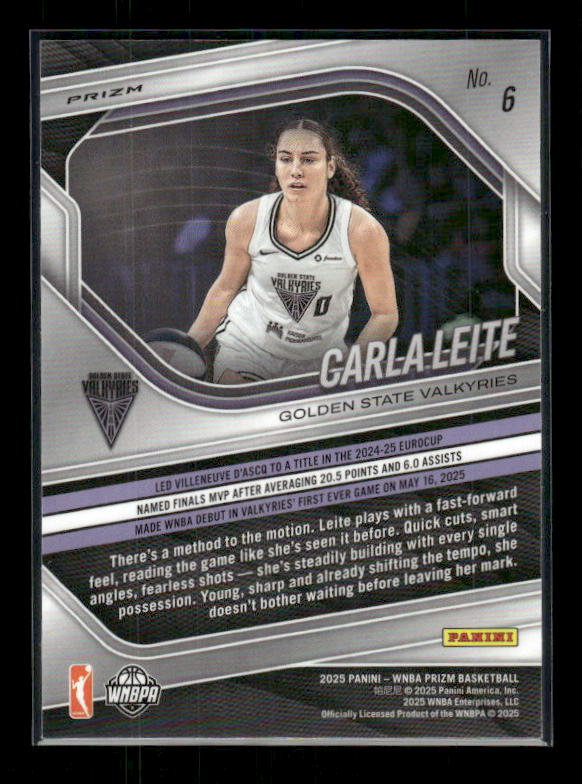 Carla Leite - 2025 Prizm WNBA - WNBA Logo Prizm - Rookie