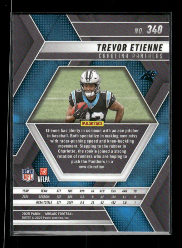 Trevor Etienne - 2025 Mosaic Football - Rookie