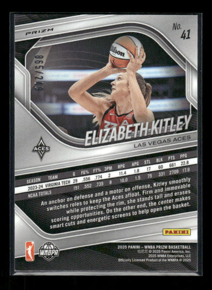 Elizabeth Kitley - 2025 Prizm WNBA - Red Seismic /249