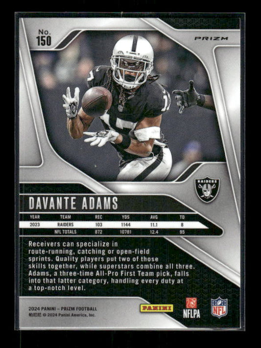Davante Adams - 2024 Prizm Football - Red Prizm SSP