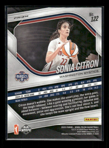 Sonia Citron - 2025 Prizm WNBA - Blue Velocity - Rookie