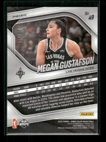 Megan Gustafson - 2025 Prizm WNBA - Red Pulsar /299