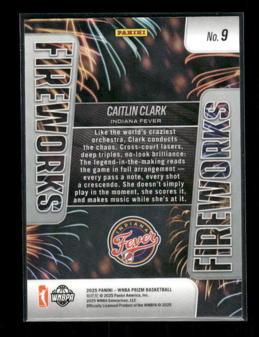 Caitlin Clark - 2025 Prizm WNBA - Fireworks