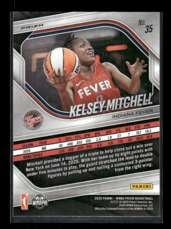 Kelsey Mitchell - 2025 Prizm WNBA - Ice Prizm