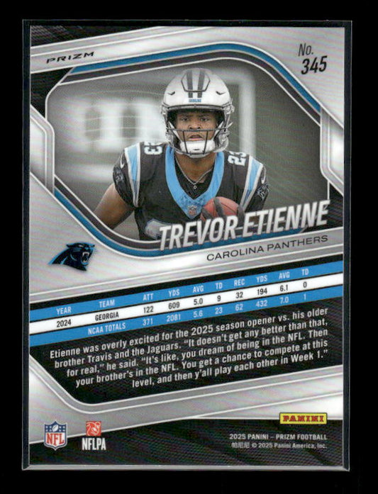 Trevor Etienne - 2025 Prizm Football - White Disco - Rookie