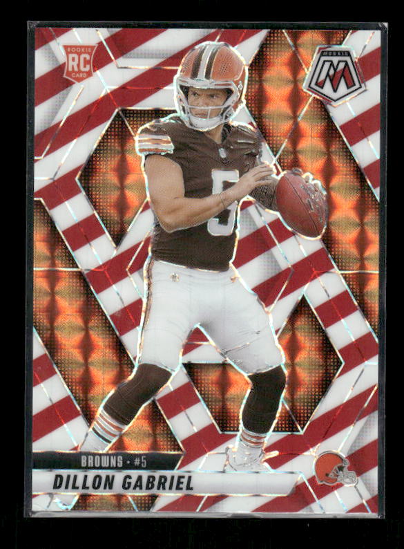 Dillon Gabriel - 2025 Mosaic Football - Red White Stripe - Rookie
