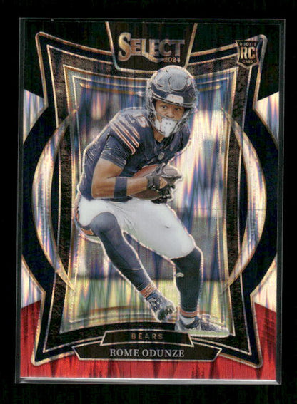 Rome Odunze - 2024 Select Football - Red & Black Shock - Rookie
