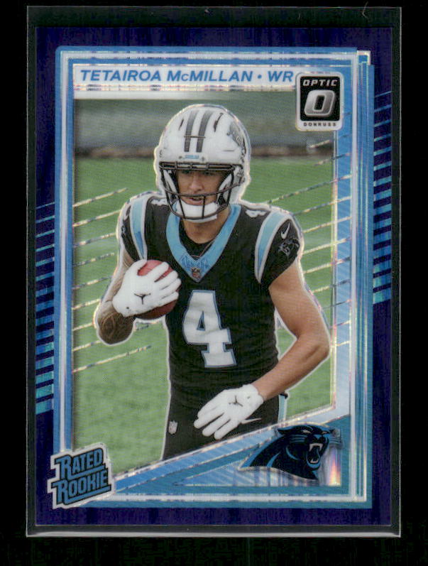 Tetairoa McMillan - 2025 Optic Football - Purple Shock - Rated Rookie