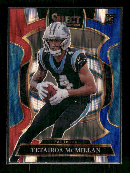 Tetairoa McMillan - 2025 Select Football - Red & Blue Shock - Rookie
