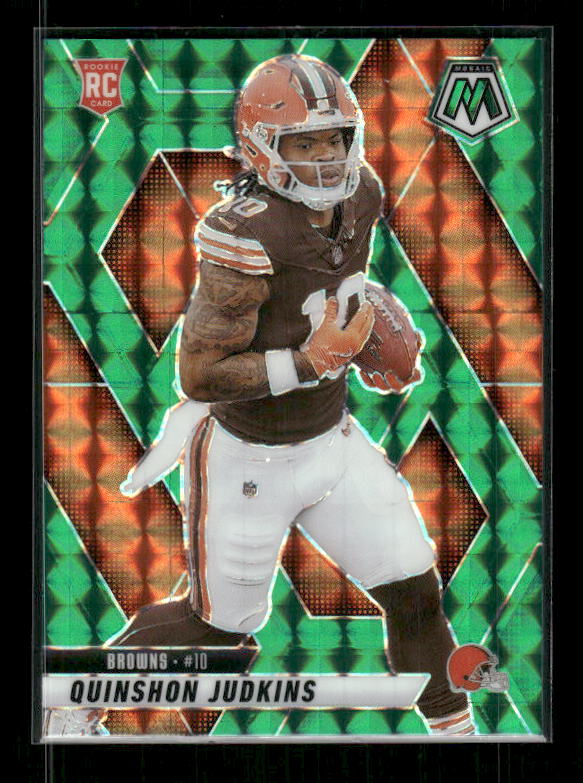 Quinshon Judkins - 2025 Mosaic Football - Green Mosaic - Rookie