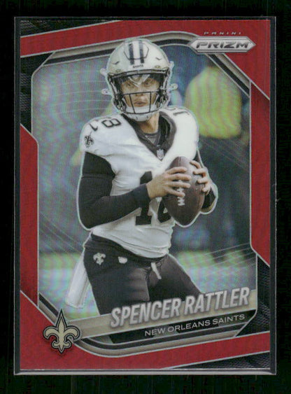 Spencer Rattler - 2025 Prizm Football - Retail Red Prizm SSP