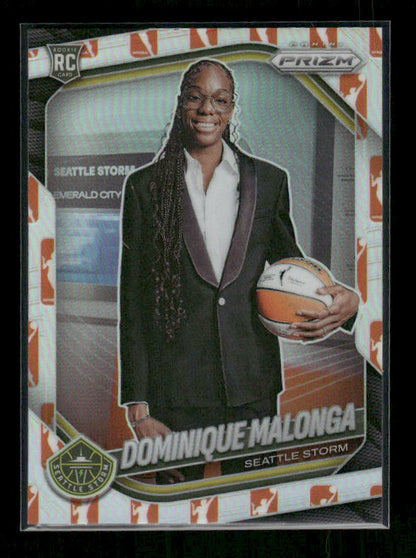Dominque Malonga - 2025 Prizm WNBA - WNBA Logo Prizm - Rookie Variation