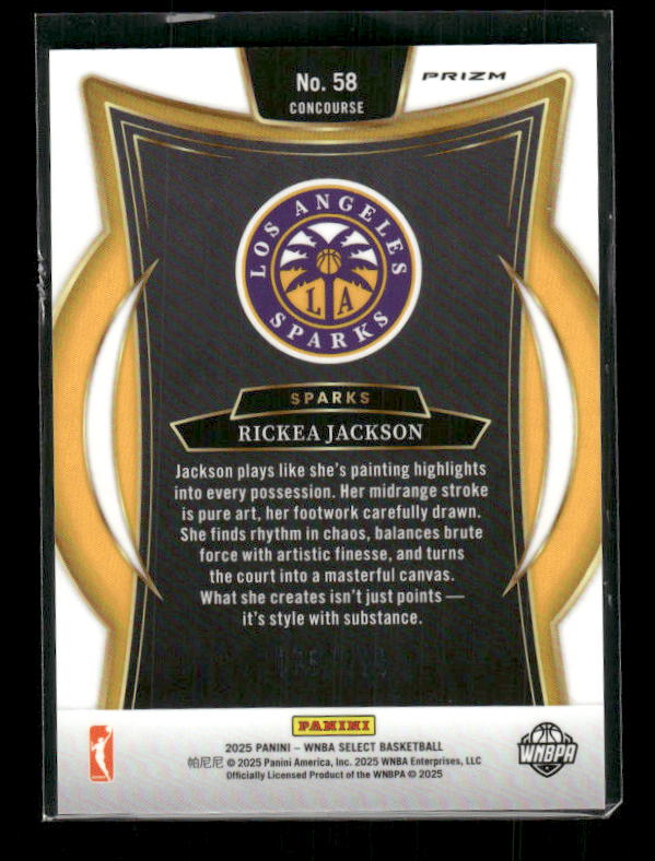 Rickea Jackson - 2025 Select WNBA - Blue Scope /199