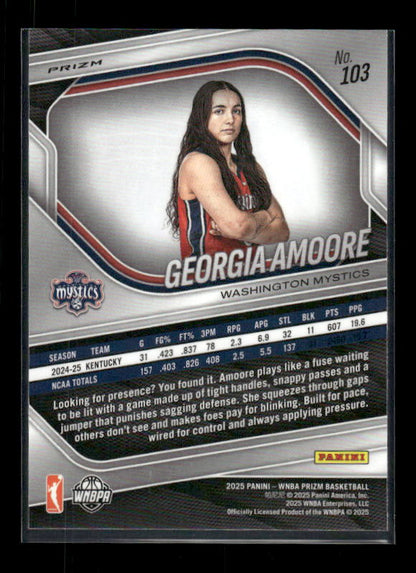 Georgia Amoore - 2025 Prizm WNBA - Green Prizm - Rookie