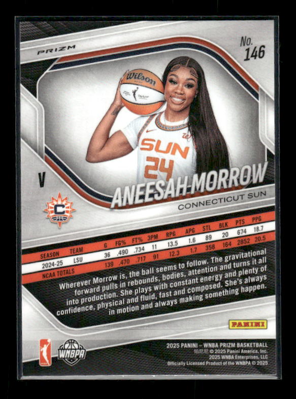Aneesah Morrow - 2025 Prizm WNBA - Green Prizm - Rookie Variation