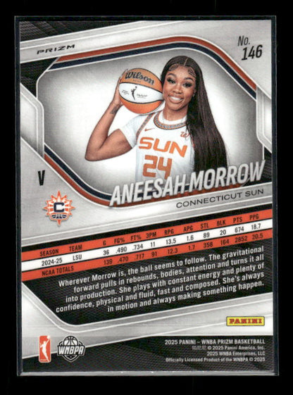 Aneesah Morrow - 2025 Prizm WNBA - Green Prizm - Rookie Variation