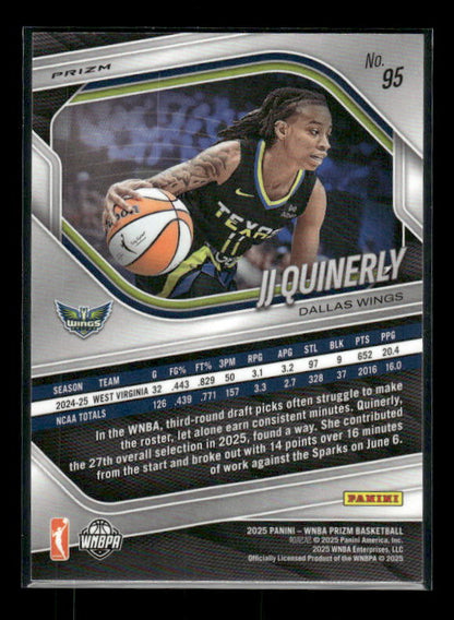 JJ Quinerly - 2025 Prizm WNBA - Green Prizm - Rookie