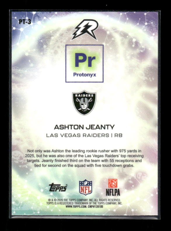 Ashton Jeanty - 2025 Resurgence Football - Protonyx - Rookie