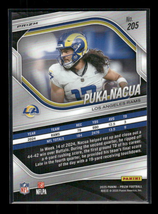 Puka Nacua - 2025 Prizm Football - Silver Prizm