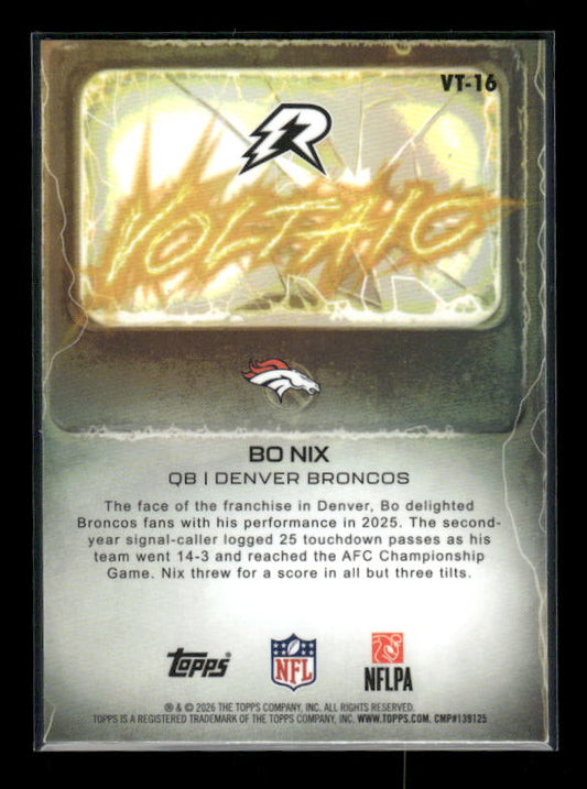 Bo Nix - 2025 Resurgence Football - Voltaic