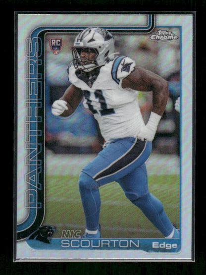 Nic Scourton - 2025 Topps Chrome Football - Refractor - Rookie