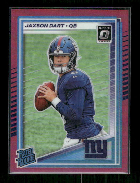 Jaxson Dart - 2025 Optic Football - Pink Prizm - Rated Rookie