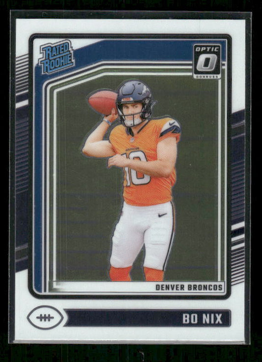 Bo Nix - 2024 Donruss Optic Football - Rated Rookie