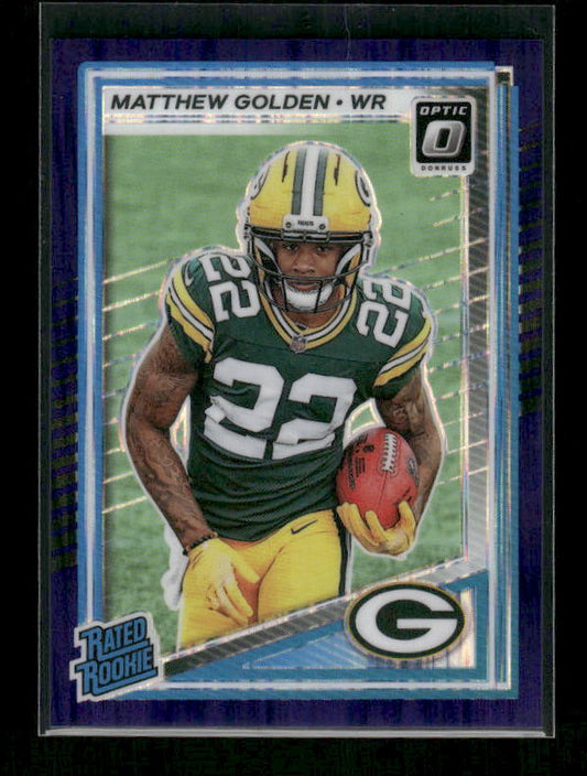 Matthew Golden - 2025 Optic Football - Purple Shock - Rated Rookie