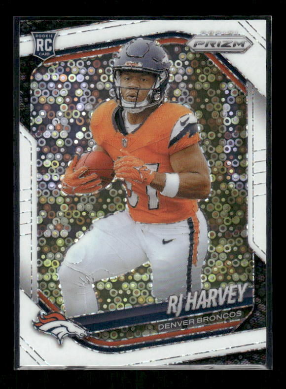 RJ Harvey - 2025 Prizm Football - White Disco - Rookie