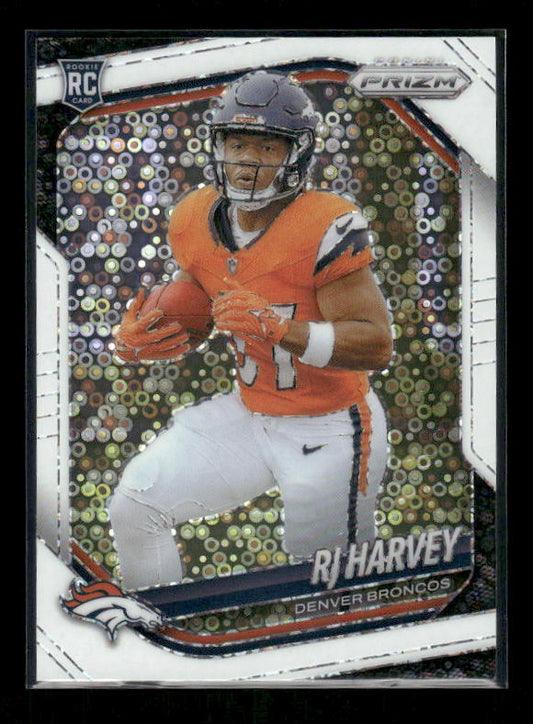 RJ Harvey - 2025 Prizm Football - White Disco - Rookie