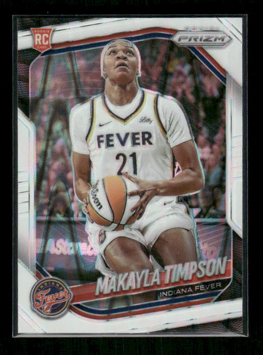 Makayla Timpson - 2025 Prizm WNBA - White Seismic - Rookie
